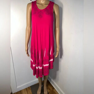 Seven Islands, one size fits most,bohemian sleeveless handkerchief hem, cover up